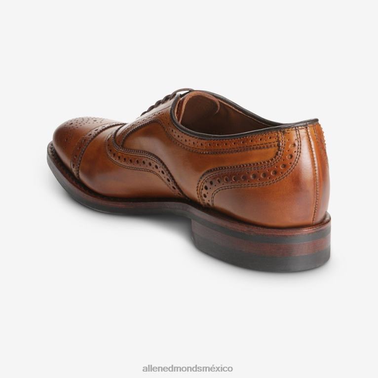 zapato de vestir tipo oxford con puntera en hebra y suela dainite BB60H288 marrón nuez hombresAllen Edmonds