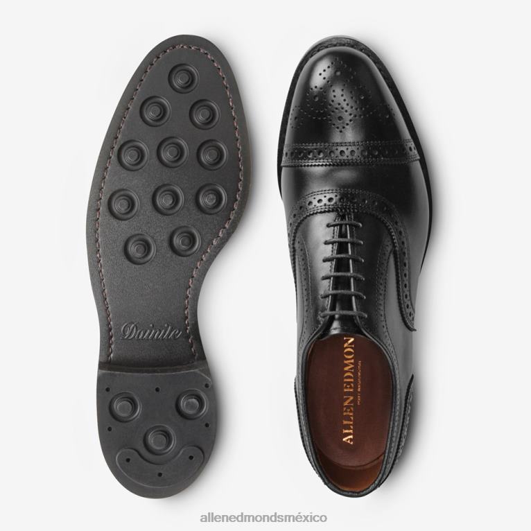 zapato de vestir tipo oxford con puntera en hebra y suela dainite BB60H29 negro hombresAllen Edmonds