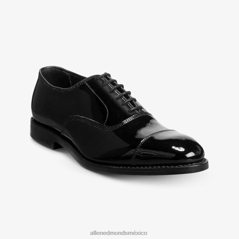 zapatos de vestir oxford con puntera de park avenue BB60H10 charol negro hombresAllen Edmonds