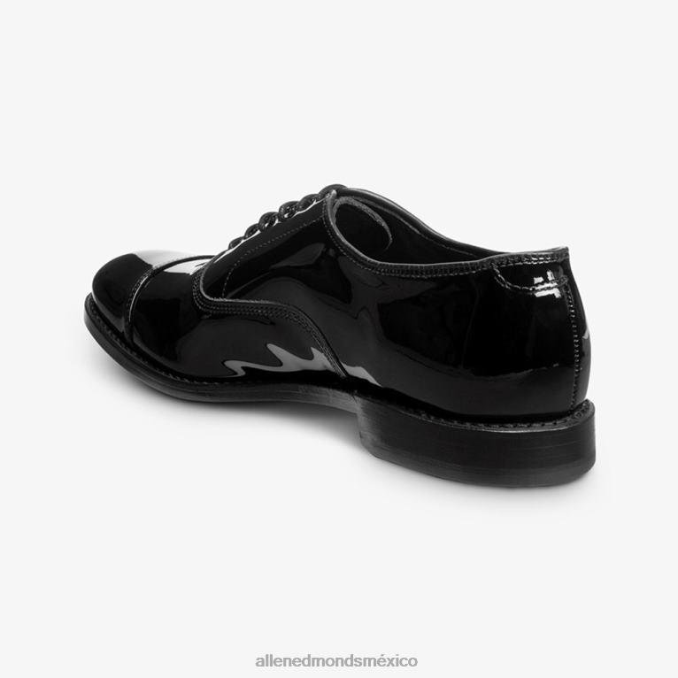 zapatos de vestir oxford con puntera de park avenue BB60H10 charol negro hombresAllen Edmonds