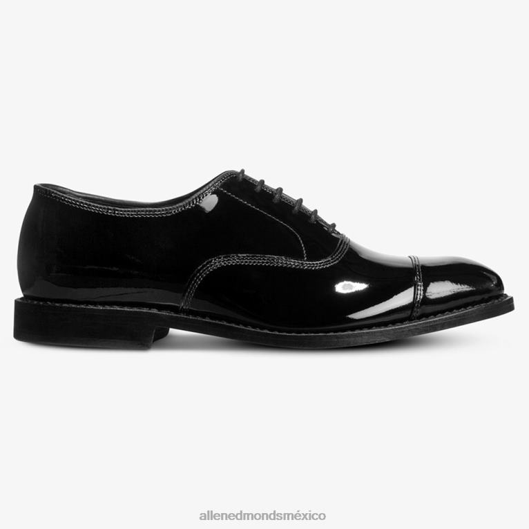 zapatos de vestir oxford con puntera de park avenue BB60H10 charol negro hombresAllen Edmonds