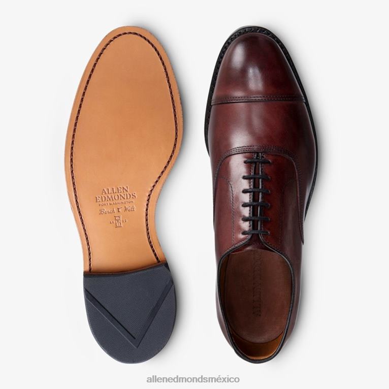 zapatos de vestir oxford con puntera de park avenue BB60H16 Burdeos hombresAllen Edmonds