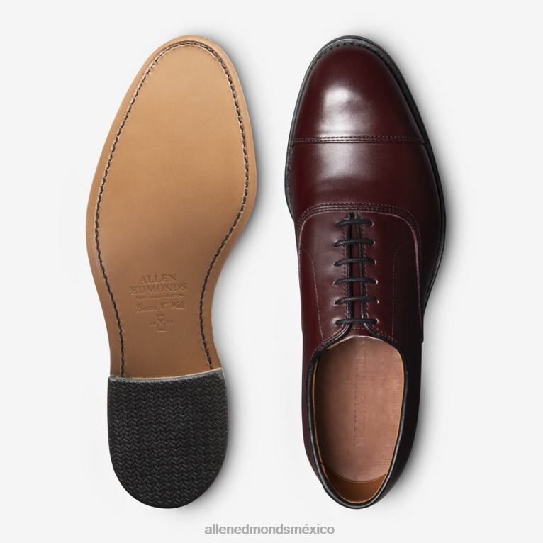 zapatos de vestir oxford con puntera de park avenue BB60H45 cuero burdeos hombresAllen Edmonds