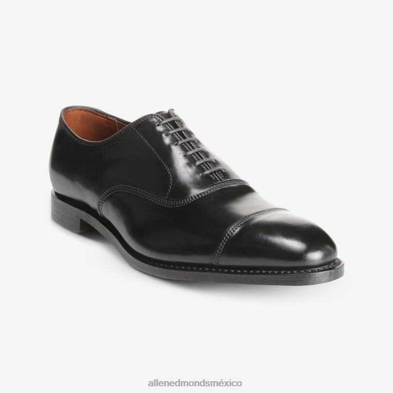 zapatos de vestir oxford con puntera en concha cordovan de park avenue BB60H24 cordobés negro hombresAllen Edmonds