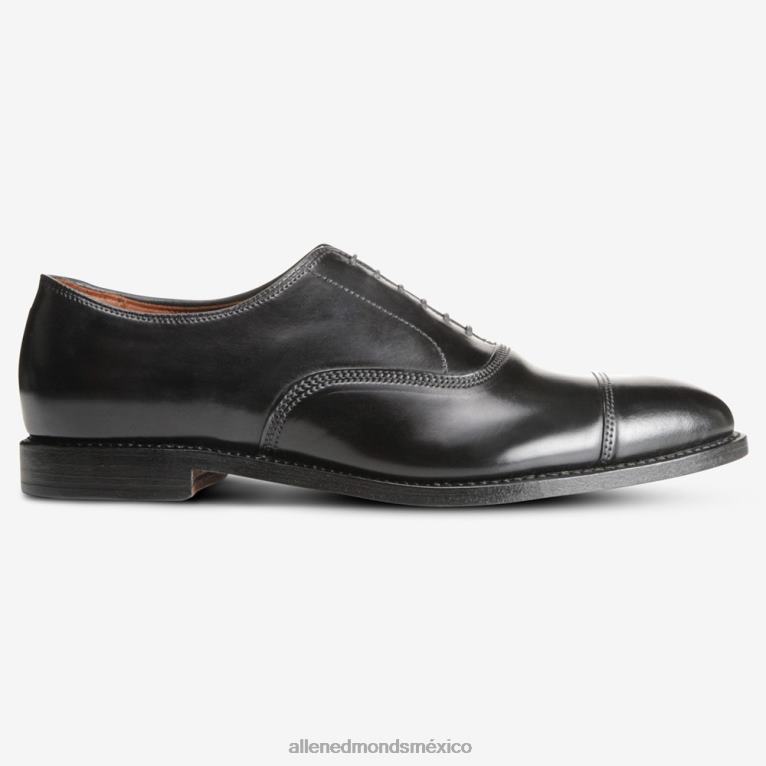 zapatos de vestir oxford con puntera en concha cordovan de park avenue BB60H24 cordobés negro hombresAllen Edmonds