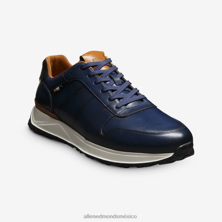 tenis Lawson con cordones BB60H53 cuero azul marino hombresAllen Edmonds