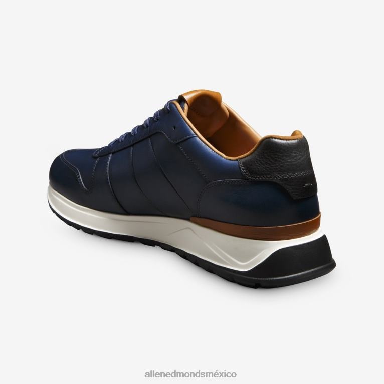 tenis Lawson con cordones BB60H53 cuero azul marino hombresAllen Edmonds