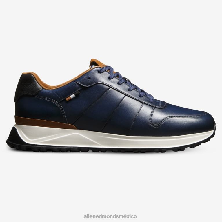 tenis Lawson con cordones BB60H53 cuero azul marino hombresAllen Edmonds