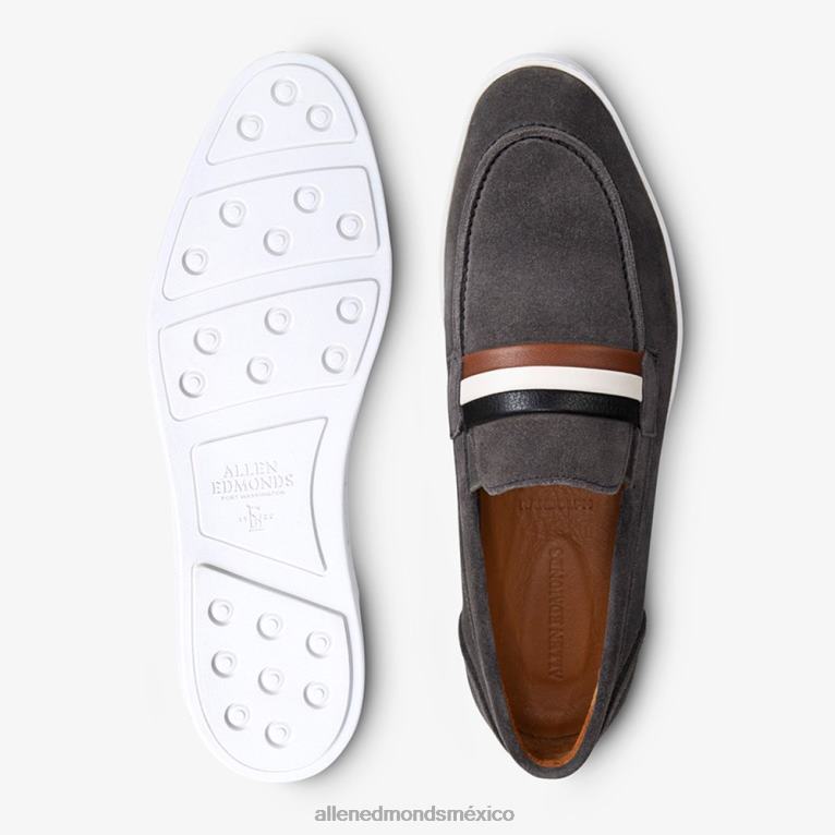 zapatillas randolph sin cordones de ante BB60H269 gamuza gris firma hombresAllen Edmonds