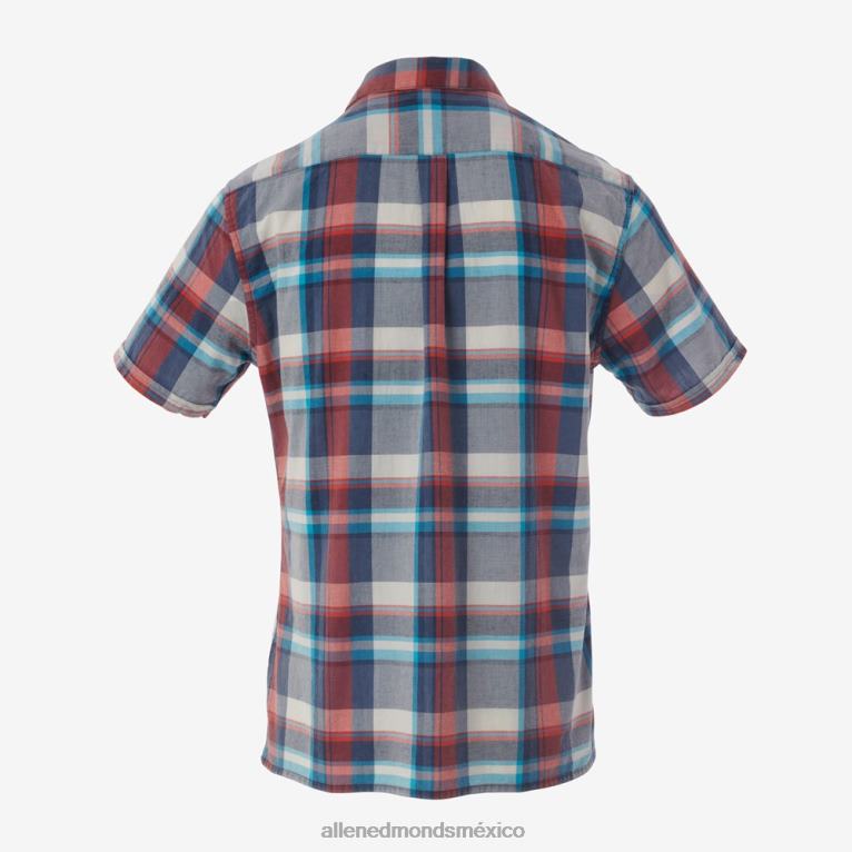 camisa de manga corta de langstone barbour BB60H218 azul unisexoAllen Edmonds