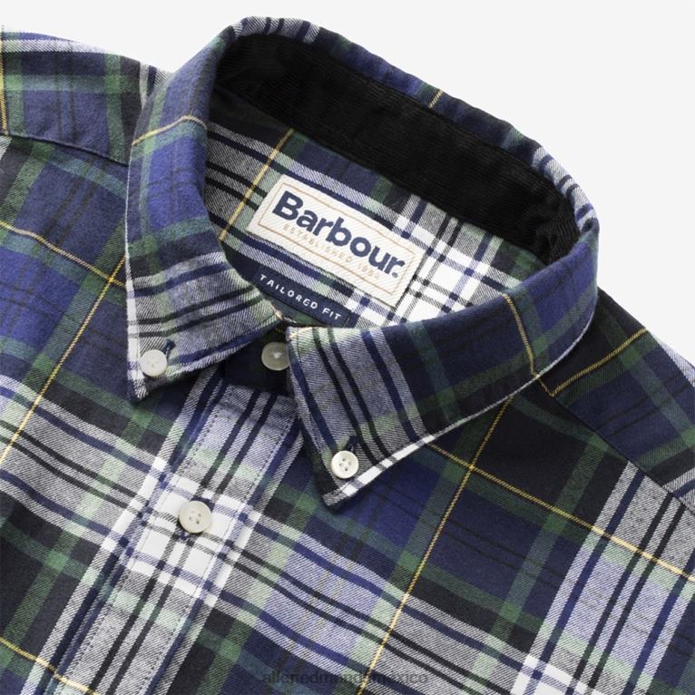 camisa de vestir barbour crossfell BB60H219 azul unisexoAllen Edmonds