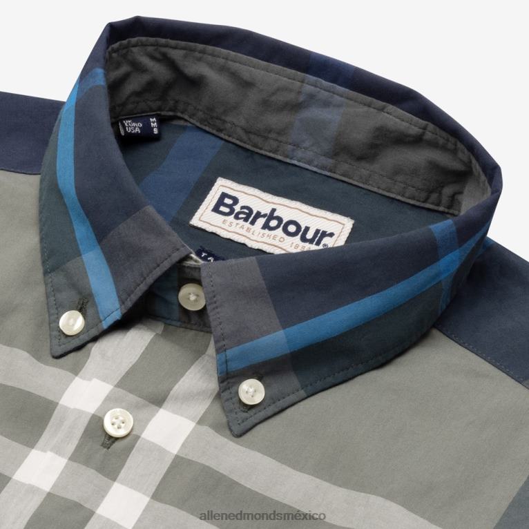 camisa de vestir barbour harris BB60H260 verde unisexoAllen Edmonds