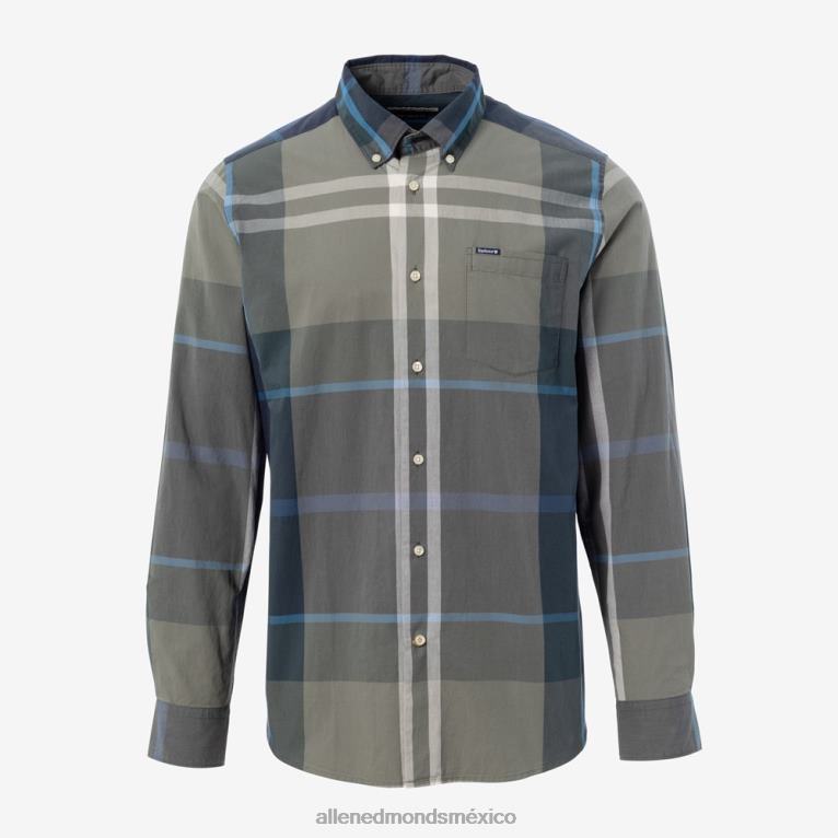 camisa de vestir barbour harris BB60H260 verde unisexoAllen Edmonds