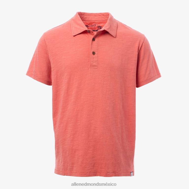 playera tipo polo flameada de grayers south bay BB60H522 terracota unisexoAllen Edmonds