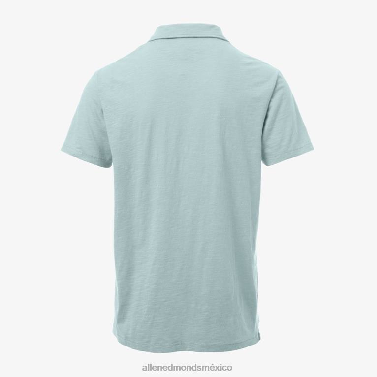 playera tipo polo flameada de grayers south bay BB60H523 azul claro unisexoAllen Edmonds