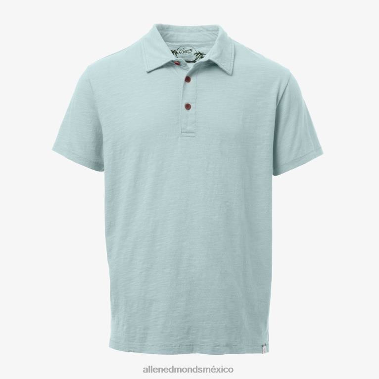 playera tipo polo flameada de grayers south bay BB60H523 azul claro unisexoAllen Edmonds