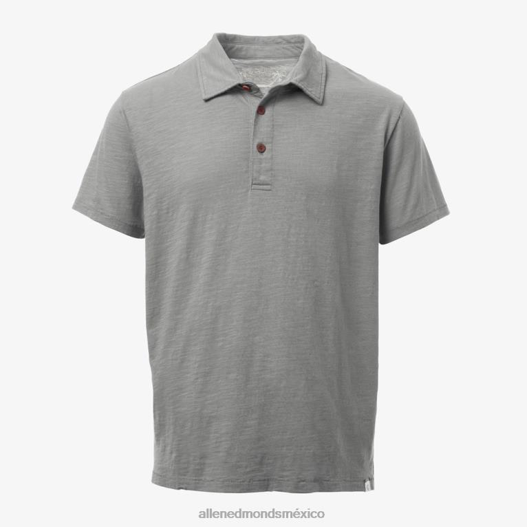 playera tipo polo flameada de grayers south bay BB60H524 gris unisexoAllen Edmonds