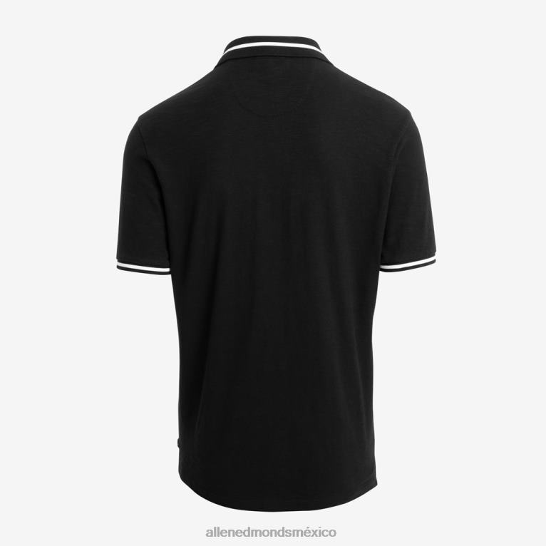 polo de punto de partido de la marca good man BB60H155 negro unisexoAllen Edmonds