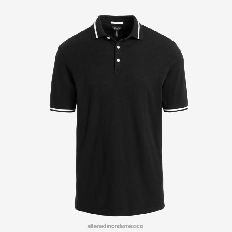 polo de punto de partido de la marca good man BB60H155 negro unisexoAllen Edmonds