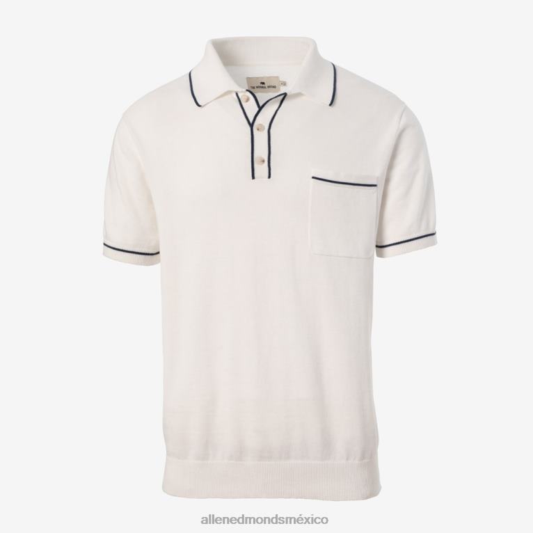 polo de punto robles de la marca normal BB60H496 blanco unisexoAllen Edmonds