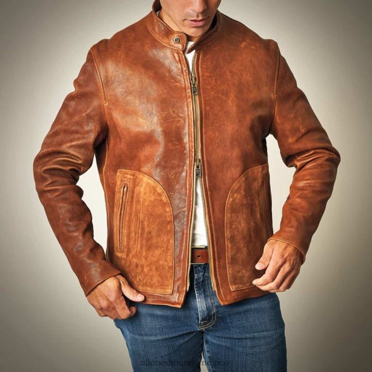 chaqueta cafe racer BB60H176 marrón unisexoAllen Edmonds