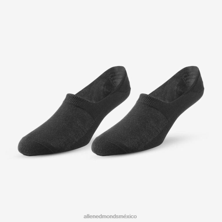 paquete de 2 pares de calcetines invisibles BB60H515 negro/caqui unisexoAllen Edmonds