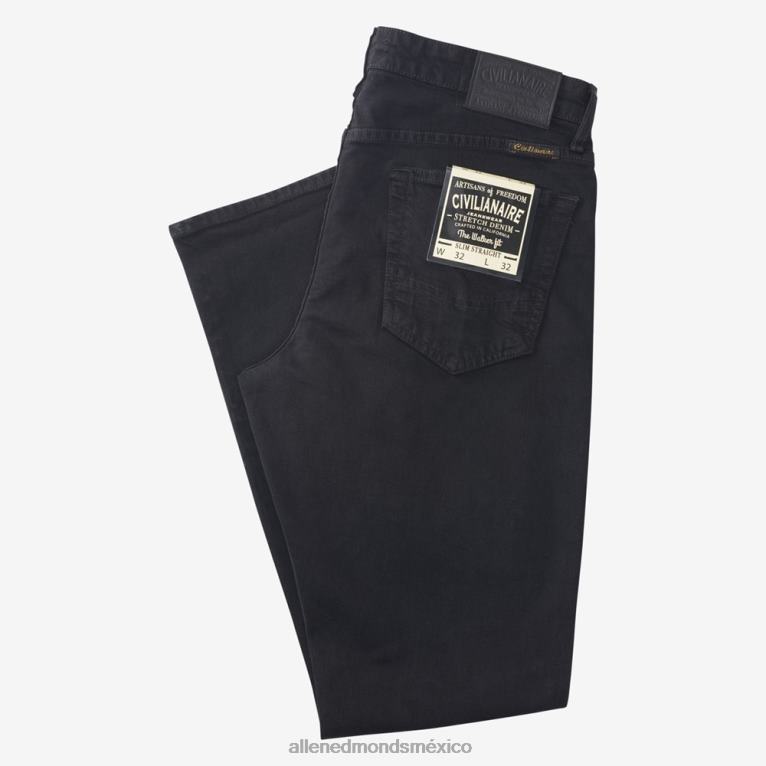 jeans civilaire walker de corte recto BB60H499 negro unisexoAllen Edmonds